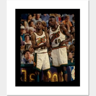 Gary Payton and Shawn Kemp Posters and Art